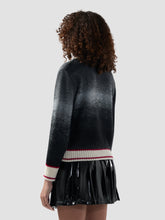 Maglia polo intrecciata dégradé con patch Kittho - Abbigliamento Donna | GCDS