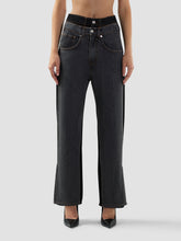 Pantaloni in denim a strati loose fit - Abbigliamento Donna | GCDS