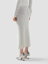 Gonna lunga a costine con bottoni a pressione - Abbigliamento Donna | GCDS