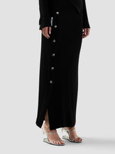 Gonna lunga a costine con bottoni a pressione - Abbigliamento Donna | GCDS