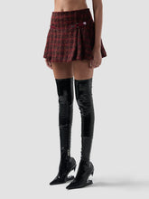 Minigonna plissettata in tweed di lana - Abbigliamento Donna | GCDS