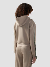 Felpa con cappuccio in scuba con bande logo - Abbigliamento Donna | GCDS