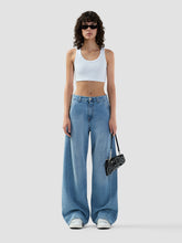 Top mini a costine logo lounge - Abbigliamento Donna | GCDS