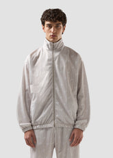 Pinstripe Jacket with All-Over Logo - ALL FULL PRICE | GCDS