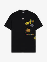 Vr46 T-Shirt With Patches - Black | GCDS