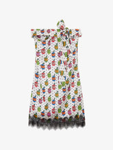 Mini abito con stampa "Apple" all over e fiocco - Abbigliamento Donna | GCDS