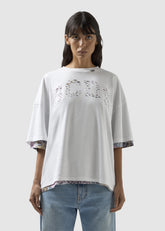 Laser-Cut Logo Oversized T-shirt - ALL FULL PRICE | GCDS