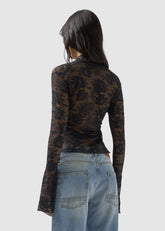 Flared Lace Shirt - ALL FULL PRICE | GCDS