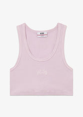 Ribbed Logo Lounge Mini Crop Top - ALL FULL PRICE | GCDS