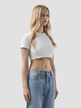 Ribbed Logo Lounge Crop T-shirt - ALL FULL PRICE | GCDS