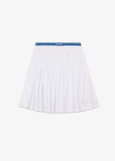 Logo-Belt Pleated Mini Skirt - ALL FULL PRICE | GCDS