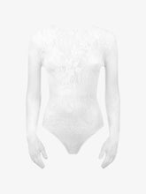 Body seamless con maniche a guanto e logo - Abbigliamento Donna | GCDS