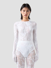 Seamless Logo Glove-Sleeve Bodysuit