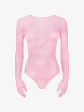 Body seamless con maniche a guanto e logo - Abbigliamento Donna | GCDS