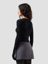 Body seamless con maniche a guanto e logo - Abbigliamento Donna | GCDS