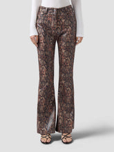 Pantaloni con stampa pitone