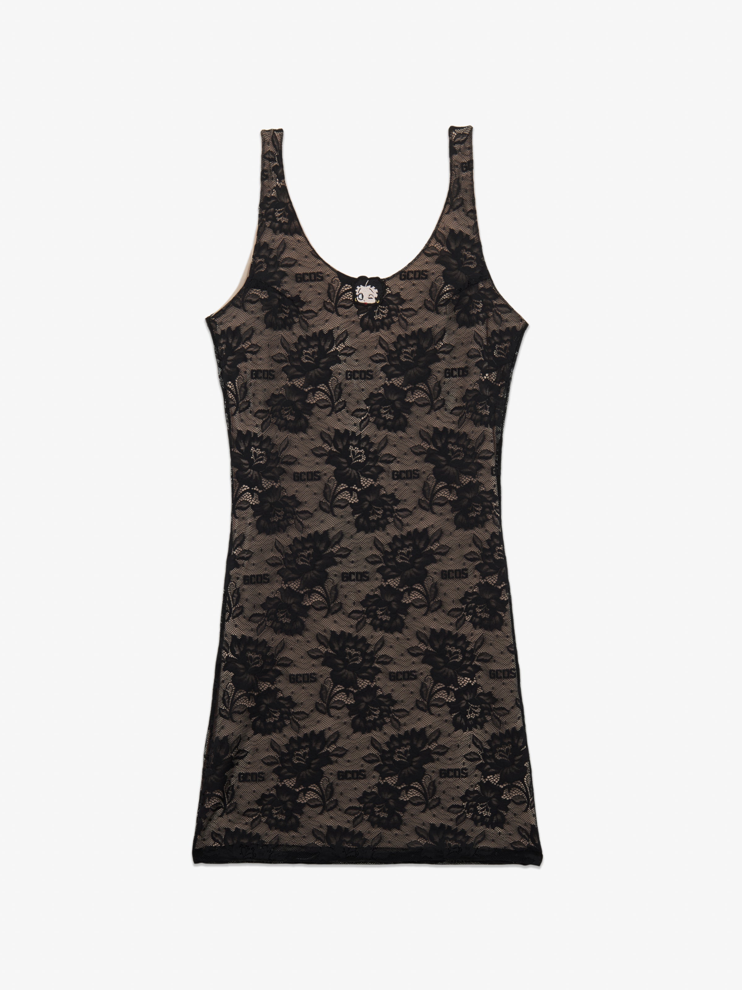 betty boop black dress GCDS