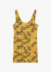 Camo Checked Jersey Dress - ALL FULL PRICE | GCDS