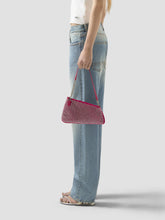 Borsa Comma Notte in mesh con Strass - Fucsia | GCDS