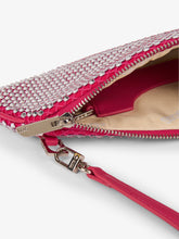 Borsa Comma Notte in mesh con Strass - Fucsia | GCDS