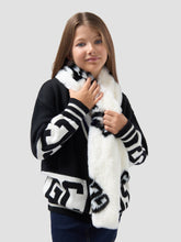 Scarf with Logo - Optic White | GCDS