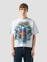 Oversized Crop T-Shirt with Gothic Graphic - FULL PRICE ONLY | GCDS
