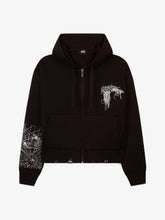 Webnet Fabric Full-Zip Hoodie - Brown  Coffee | GCDS