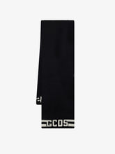 Scarf with Logo - Black | GCDS