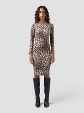 Leopard Waffle Fabric Dress - FULL PRICE ONLY | GCDS
