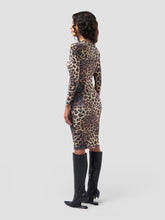 Leopard Waffle Fabric Dress - FULL PRICE ONLY | GCDS