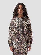 Leopard Print Waffle Zip Hoodie - FULL PRICE ONLY | GCDS