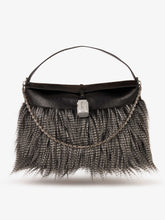 Mega Comma in Pelliccia Nera - Accessori Donna | GCDS