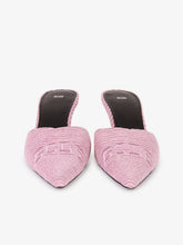 Sabot in effetto velluto con tacco cubo - ALL FULL PRICE | GCDS