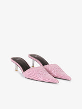 Sabot in effetto velluto con tacco cubo - ALL FULL PRICE | GCDS