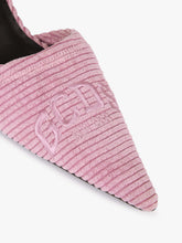 Sabot in effetto velluto con tacco cubo - ALL FULL PRICE | GCDS
