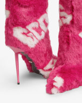 Faux Fur Logo Boots - Archive | GCDS