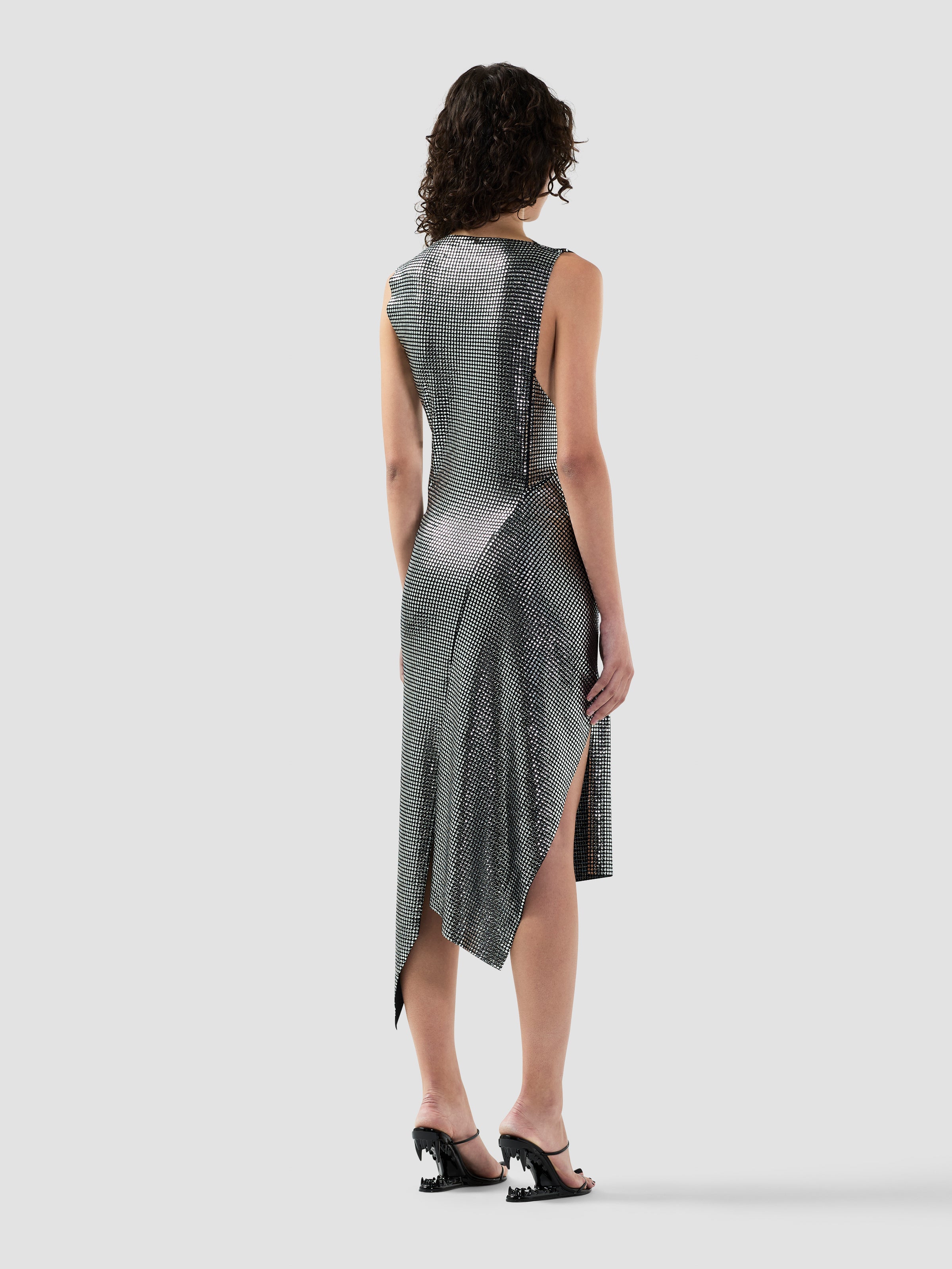 sparkling midi dress Dazzling Moi Glitter Sleeveless Midi Dress | Made-To-Order