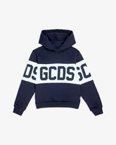 Felpa con cappuccio Band Logo - Blu | GCDS