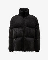 Gcds Logo Band Velvet Puffer Jacket - Women