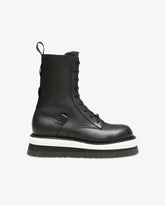 Buckle Commando Boots - Archive | GCDS