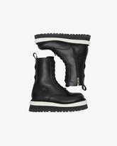 Buckle Commando Boots - Archive | GCDS