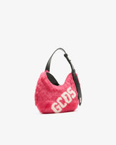 Comma Small Faux Fur Logo Hobo Bag - Archive | GCDS