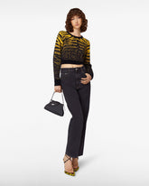 Zebra Lurex Jacquard Sweater - Archive | GCDS