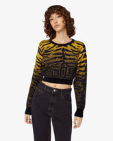 Zebra Lurex Jacquard Sweater - Archive | GCDS