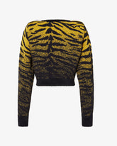 Zebra Lurex Jacquard Sweater - Archive | GCDS