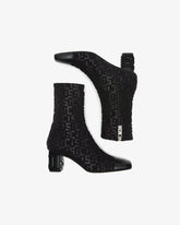 Monogram Logo Heel Ankle Boots - Archive | GCDS