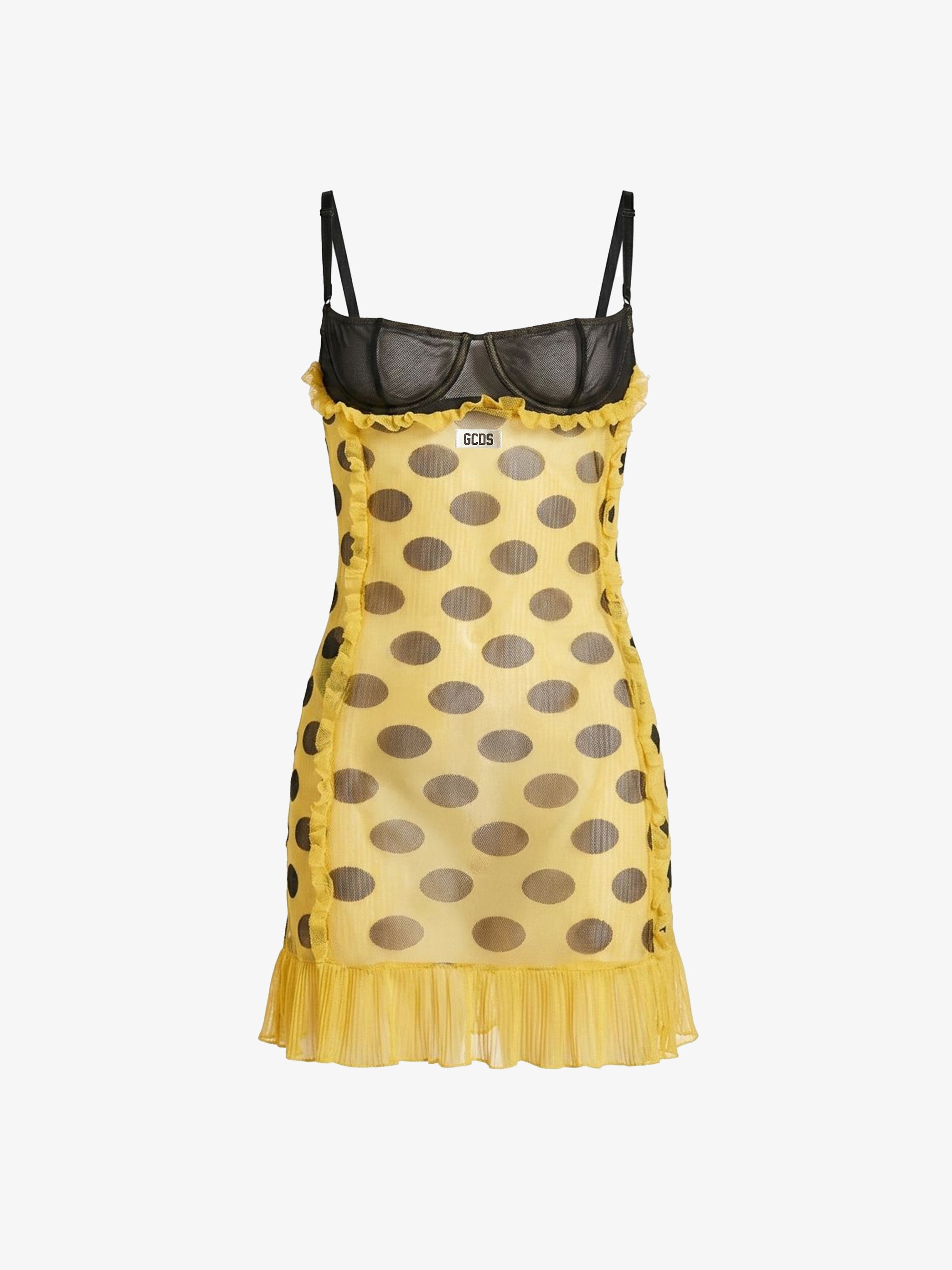 Medusa Knit Dress Yellow | GCDS Official Website Medusa Knit Dress Yellow | GCDS Official Website