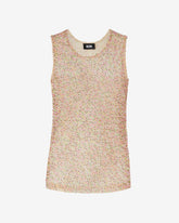 Embroidered Tulle Tank Top - Archive | GCDS