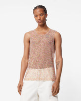 Embroidered Tulle Tank Top - Archive | GCDS