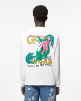 Surfing Wirdo Printed Long Sleeves T-Shirt - Archive | GCDS